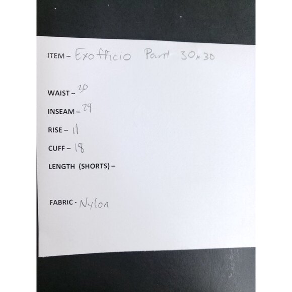 Exofficio Mens Size 30x30 Insect Shield Convertible Nylon Pants Tan - Picture 7 of 8